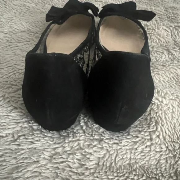 Ron White Elegant Black Lace Women's Shoes sz39 - Picture 4 of 5